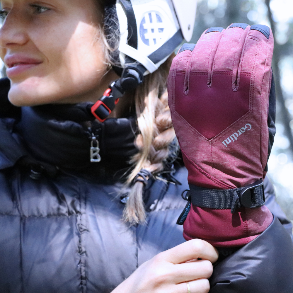 AQUABLOC skiwanten voor dames - CHERRY