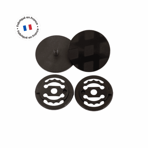 aluminium schroevenset voor vizier - BLACK