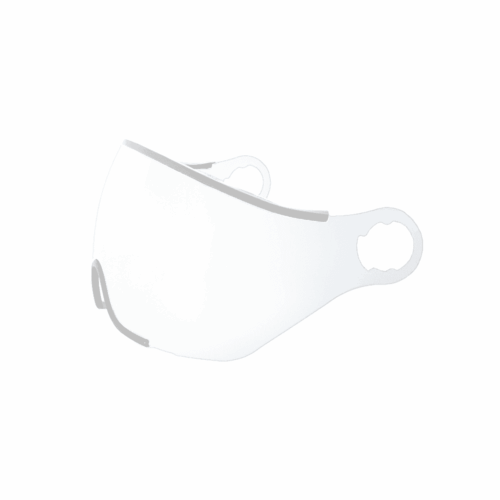 vizier voor CITY S-0 fietshelm - CLEAR joint blanc