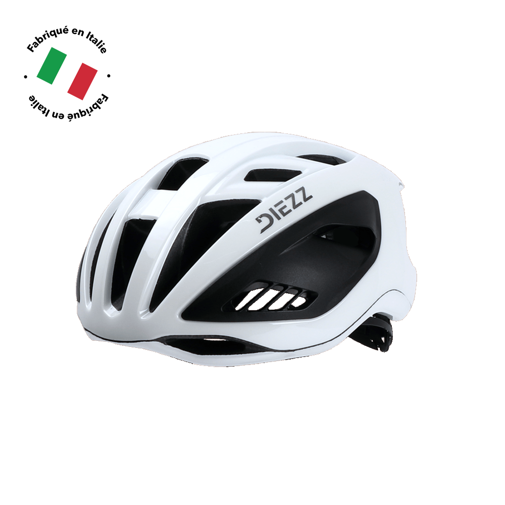 Casque vélo route léger DIEZZ MULTISTRADA White fabriqué en Italie