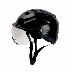 EDGE fietshelm met vizier - BLACK
